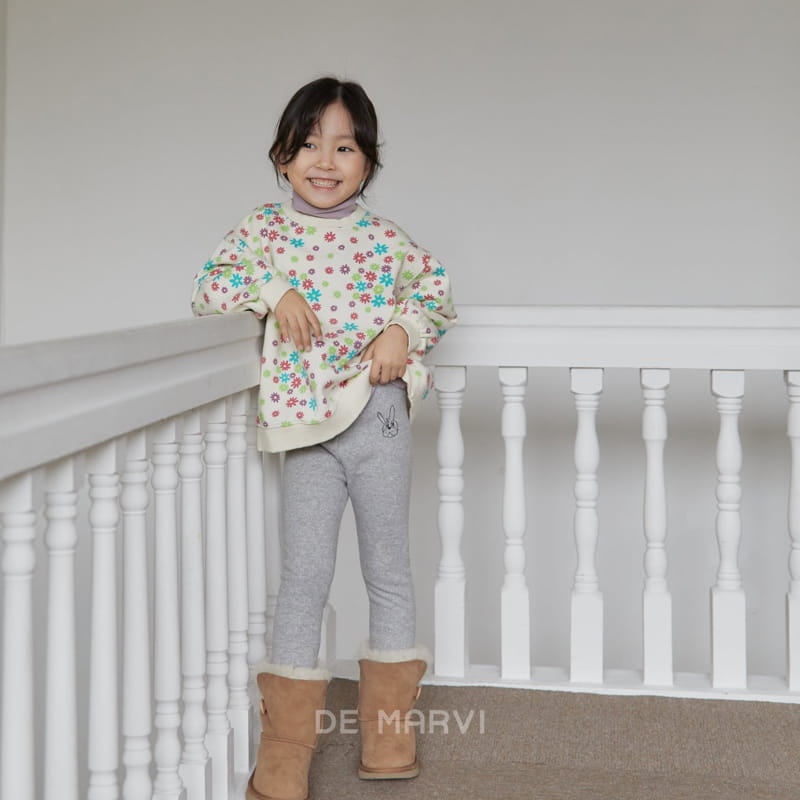 DE MARVI - Korean Children Fashion - #Kfashion4kids - Flower Sweatshirt - 5