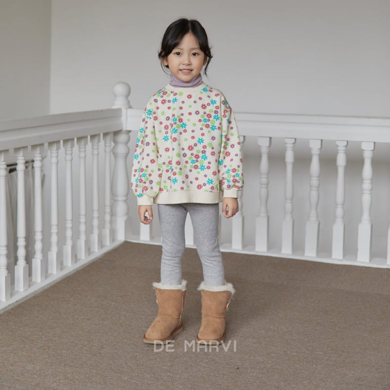 DE MARVI - Korean Children Fashion - #Kfashion4kids - Flower Sweatshirt - 6