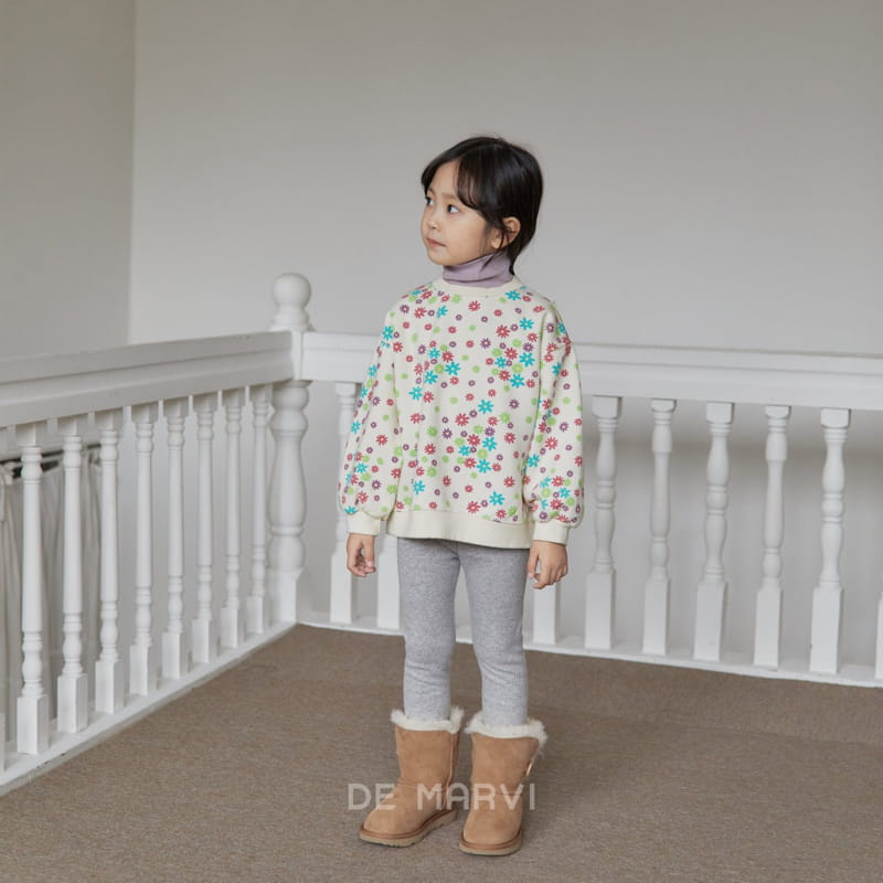 DE MARVI - Korean Children Fashion - #Kfashion4kids - Flower Sweatshirt - 7