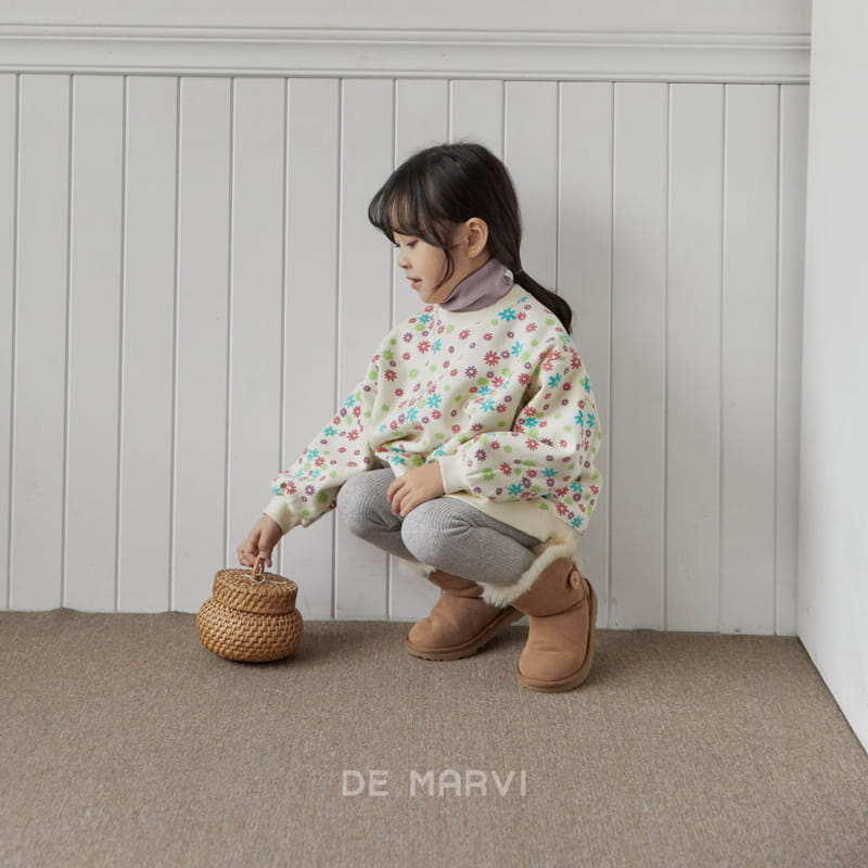 DE MARVI - Korean Children Fashion - #Kfashion4kids - Flower Sweatshirt - 8