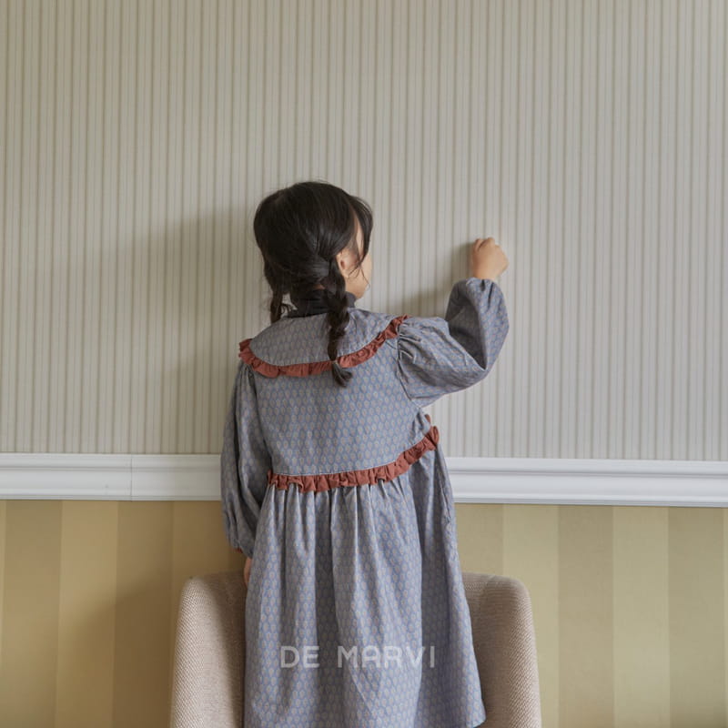 DE MARVI - Korean Children Fashion - #Kfashion4kids - Color Frill One-piece - 11