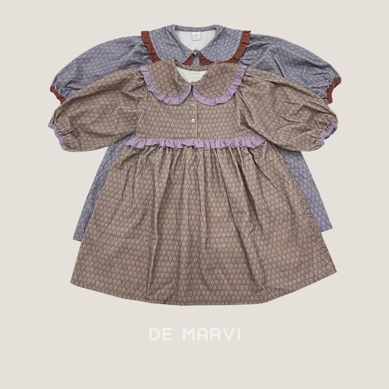 DE MARVI - Korean Children Fashion - #Kfashion4kids - Color Frill One-piece - 12