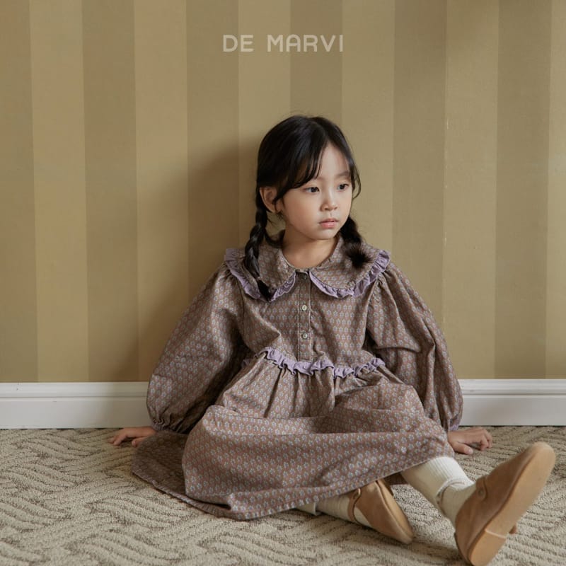 DE MARVI - Korean Children Fashion - #Kfashion4kids - Color Frill One-piece - 5