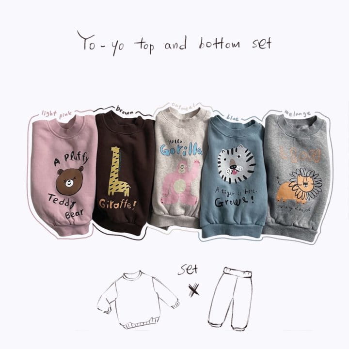 DIGREEN - Korean Children Fashion - #Kfashion4kids - Yoyo Top Bottom Set - 2
