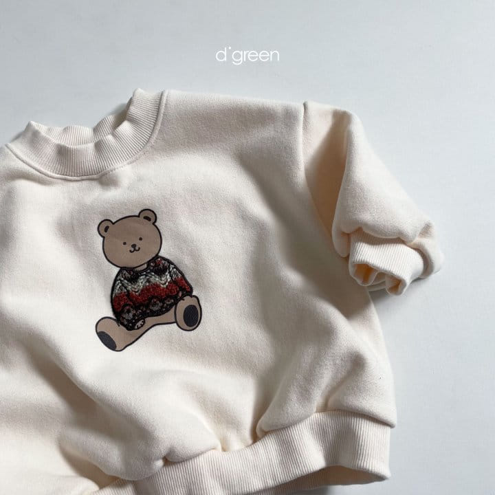 DIGREEN - Korean Children Fashion - #Kfashion4kids - Crew Bear Sweatshirt - 10
