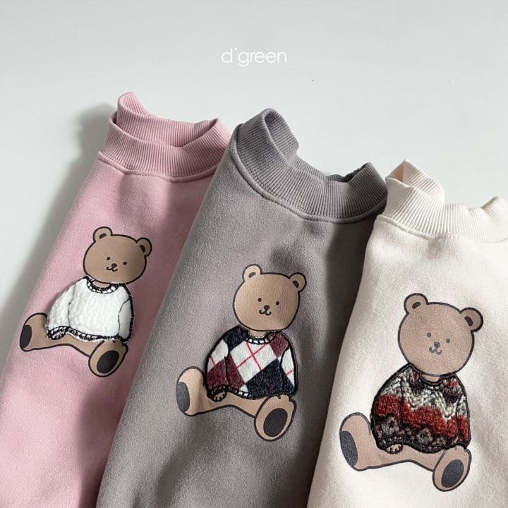 DIGREEN - Korean Children Fashion - #Kfashion4kids - Crew Bear Sweatshirt - 12