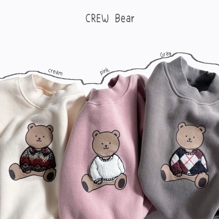 DIGREEN - Korean Children Fashion - #Kfashion4kids - Crew Bear Sweatshirt - 2