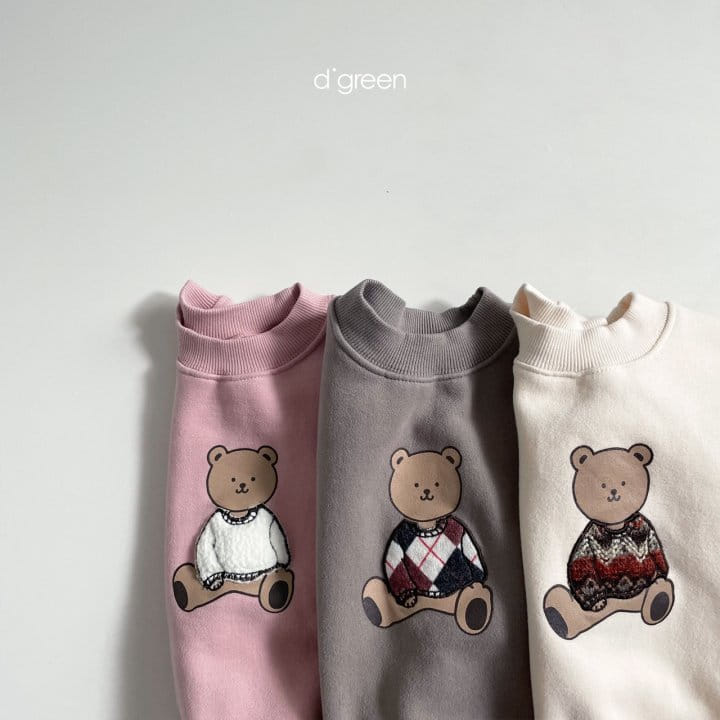 DIGREEN - Korean Children Fashion - #Kfashion4kids - Crew Bear Sweatshirt - 3