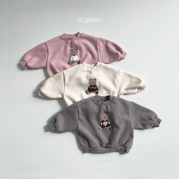 DIGREEN - Korean Children Fashion - #Kfashion4kids - Crew Bear Sweatshirt - 5