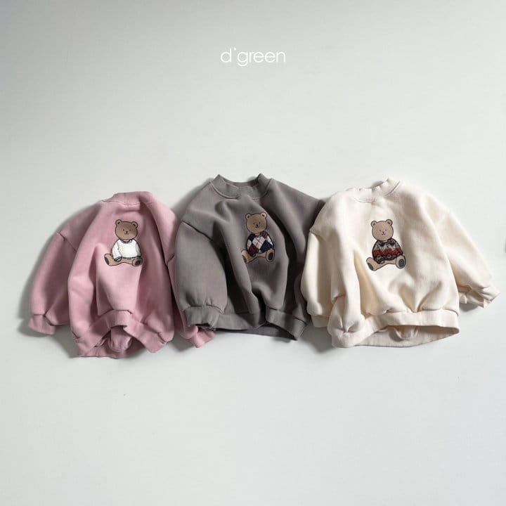 DIGREEN - Korean Children Fashion - #Kfashion4kids - Crew Bear Sweatshirt - 6