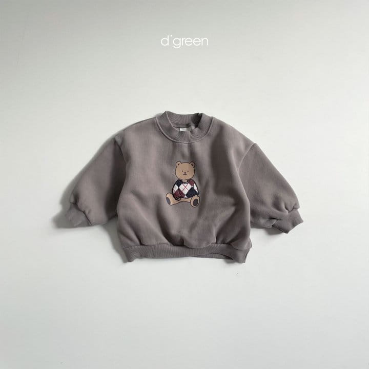 DIGREEN - Korean Children Fashion - #Kfashion4kids - Crew Bear Sweatshirt - 9