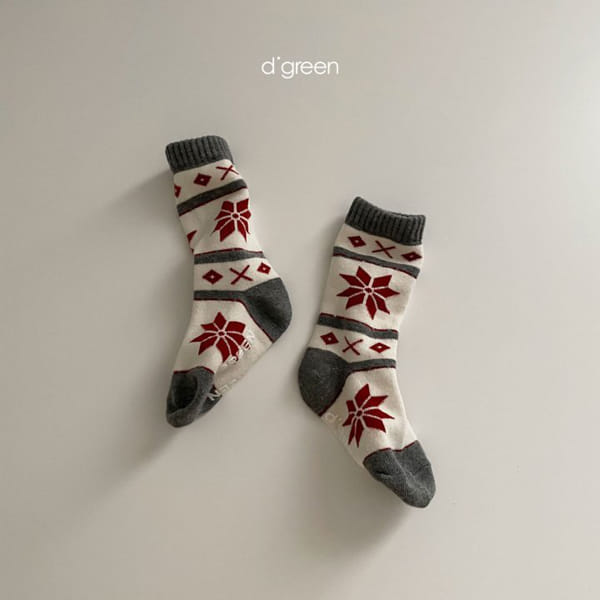 DIGREEN - Korean Children Fashion - #Kfashion4kids - Christmas Socks [set of 4] - 10