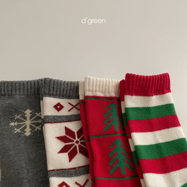DIGREEN - Korean Children Fashion - #Kfashion4kids - Christmas Socks [set of 4] - 6
