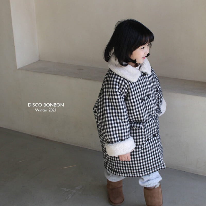 DISCO BONBON - Korean Children Fashion - #Kfashion4kids - Tetris Check Coat