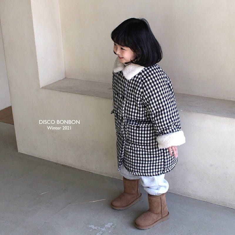 DISCO BONBON - Korean Children Fashion - #Kfashion4kids - Tetris Check Coat - 2