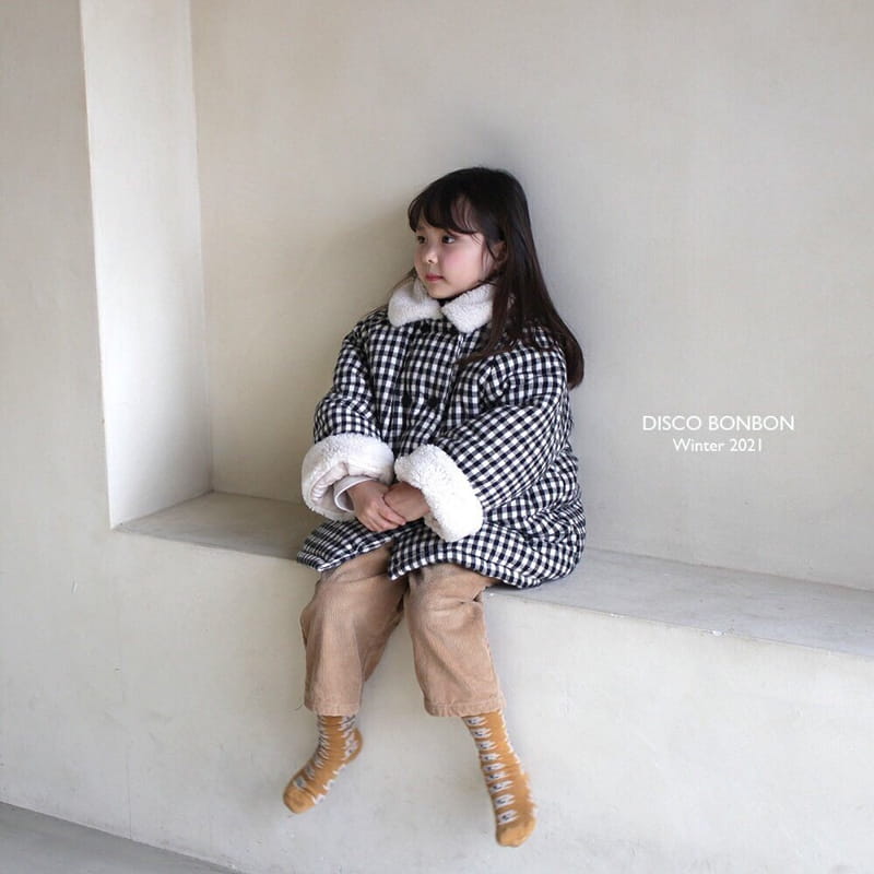 DISCO BONBON - Korean Children Fashion - #Kfashion4kids - Tetris Check Coat - 6