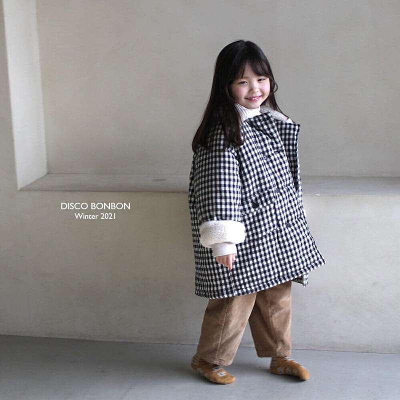 DISCO BONBON - Korean Children Fashion - #Kfashion4kids - Tetris Check Coat - 7