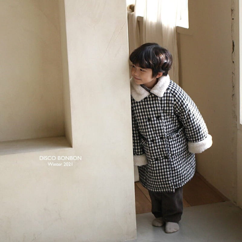 DISCO BONBON - Korean Children Fashion - #Kfashion4kids - Tetris Check Coat - 8