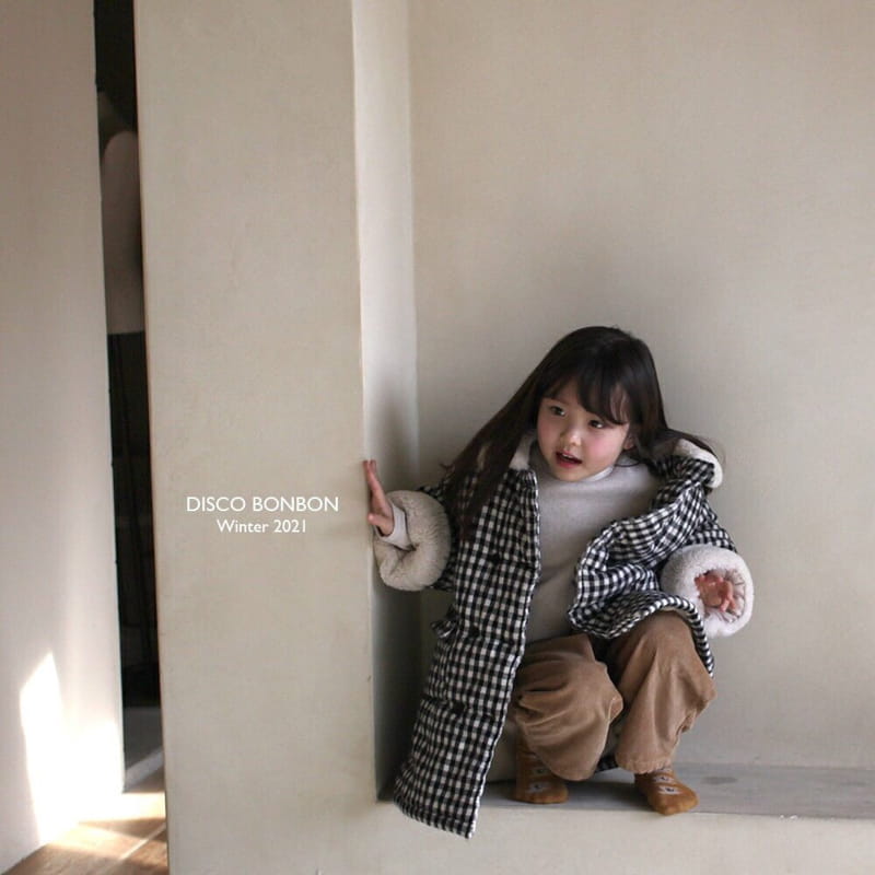 DISCO BONBON - Korean Children Fashion - #Kfashion4kids - Tetris Check Coat - 9