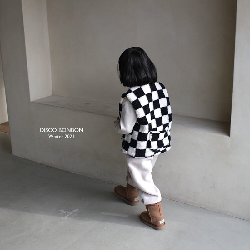 DISCO BONBON - Korean Children Fashion - #Kfashion4kids - Check Check Vest