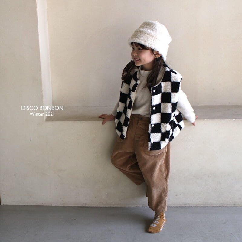 DISCO BONBON - Korean Children Fashion - #Kfashion4kids - Check Check Vest - 10