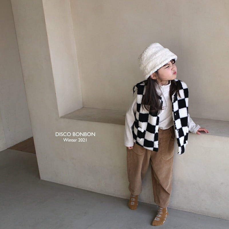 DISCO BONBON - Korean Children Fashion - #Kfashion4kids - Check Check Vest - 11