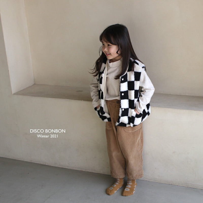 DISCO BONBON - Korean Children Fashion - #Kfashion4kids - Check Check Vest - 12
