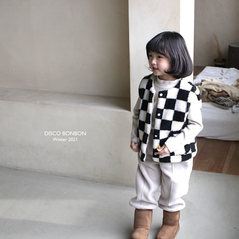 DISCO BONBON - Korean Children Fashion - #Kfashion4kids - Check Check Vest - 2
