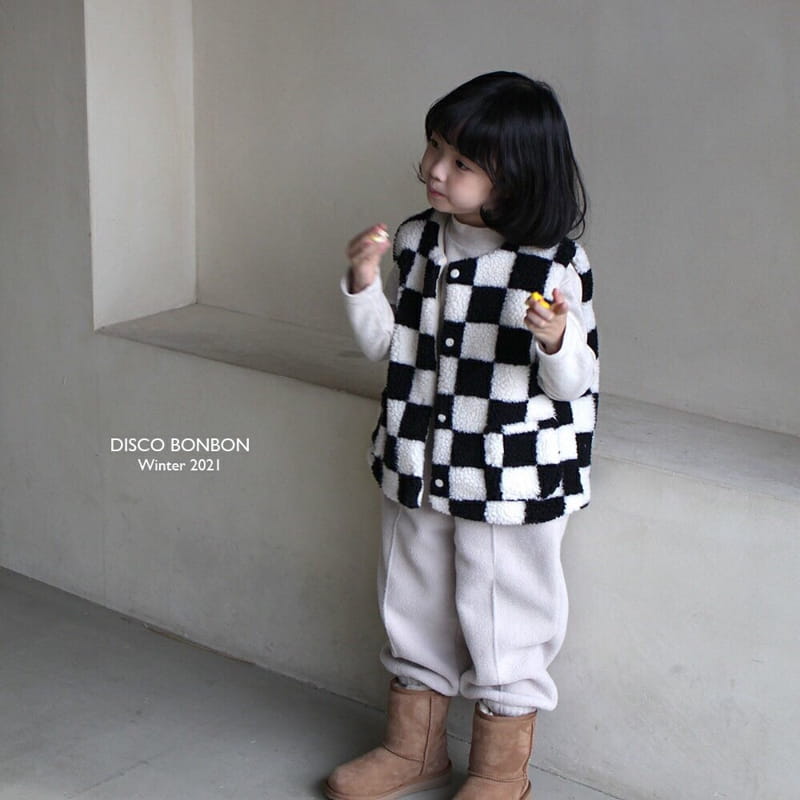 DISCO BONBON - Korean Children Fashion - #Kfashion4kids - Check Check Vest - 3