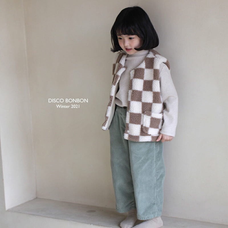 DISCO BONBON - Korean Children Fashion - #Kfashion4kids - Check Check Vest - 5