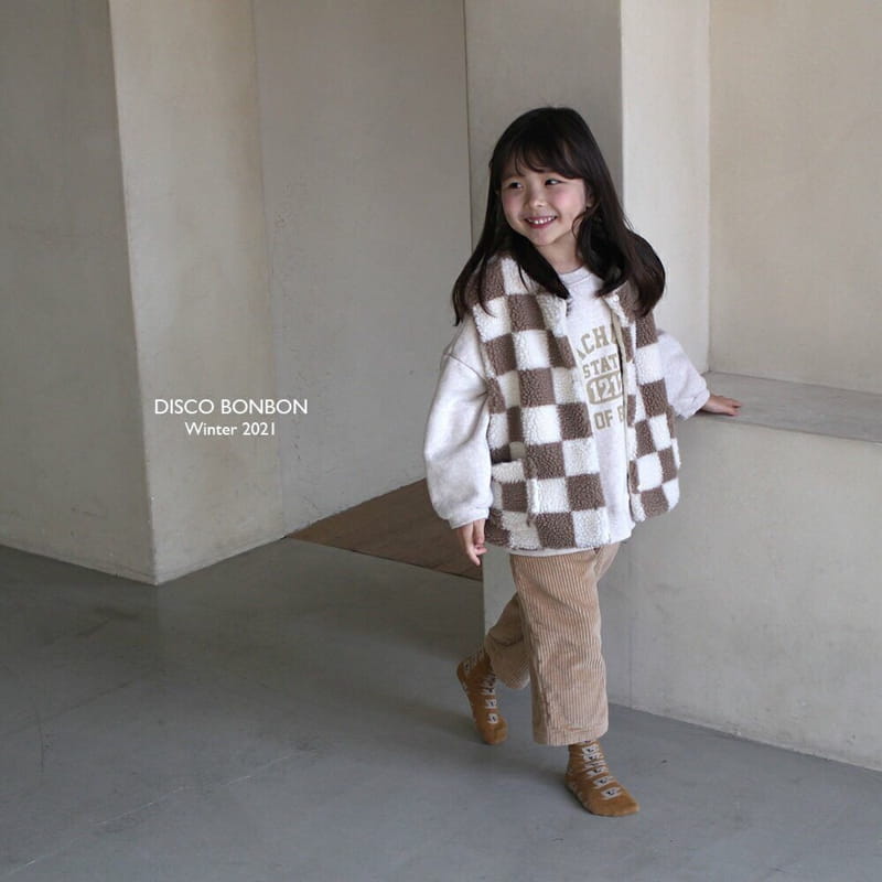 DISCO BONBON - Korean Children Fashion - #Kfashion4kids - Check Check Vest - 6