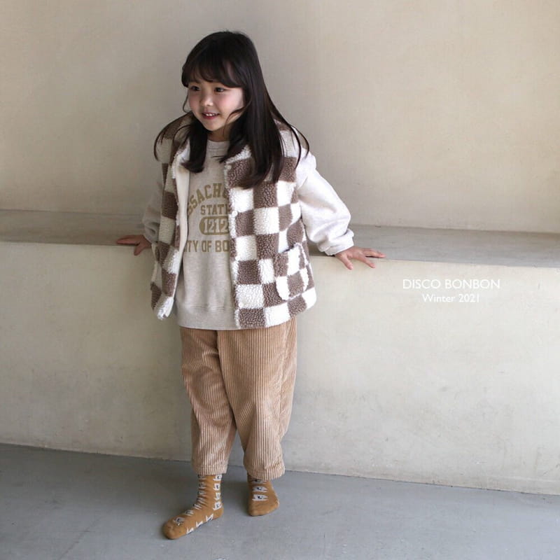 DISCO BONBON - Korean Children Fashion - #Kfashion4kids - Check Check Vest - 7