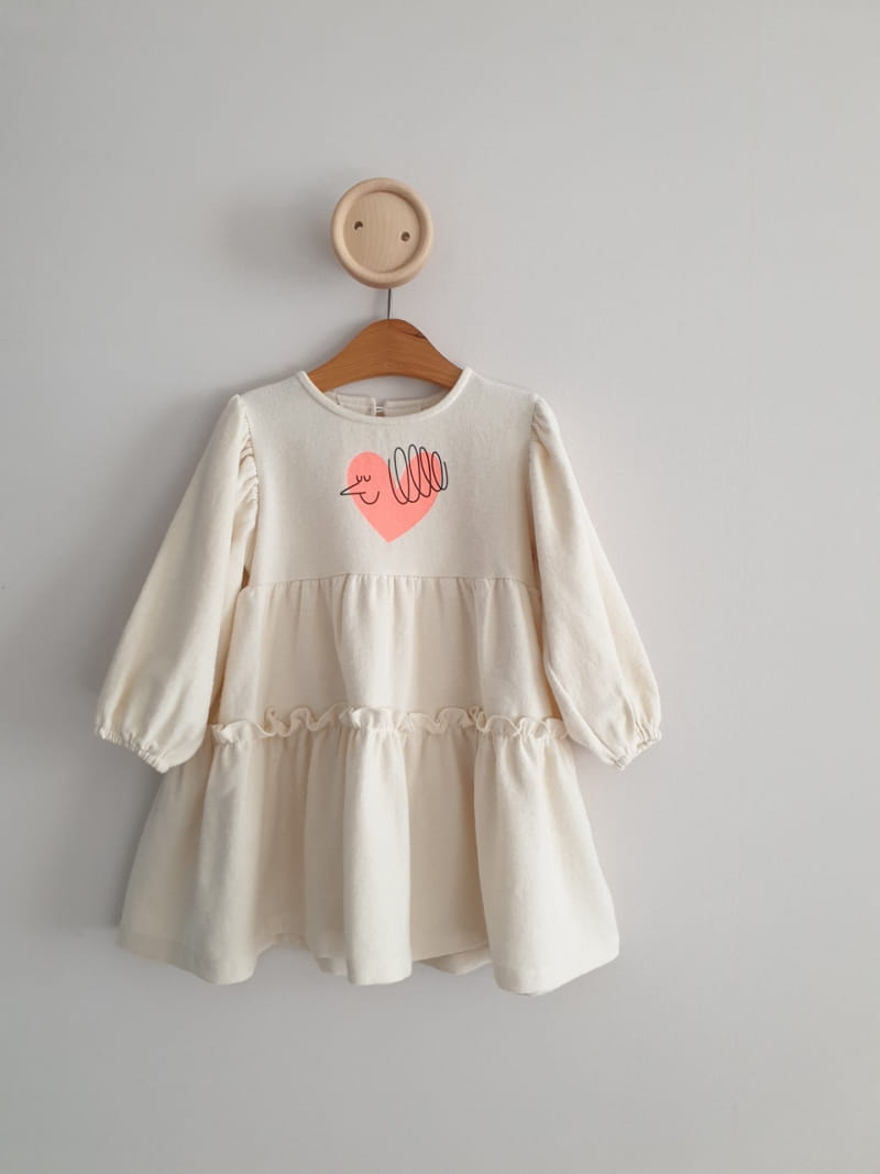ECLAIR - Korean Children Fashion - #Kfashion4kids - Heart One-piece