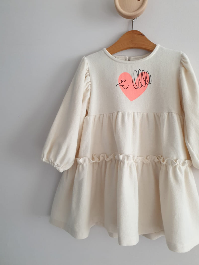 ECLAIR - Korean Children Fashion - #Kfashion4kids - Heart One-piece - 2
