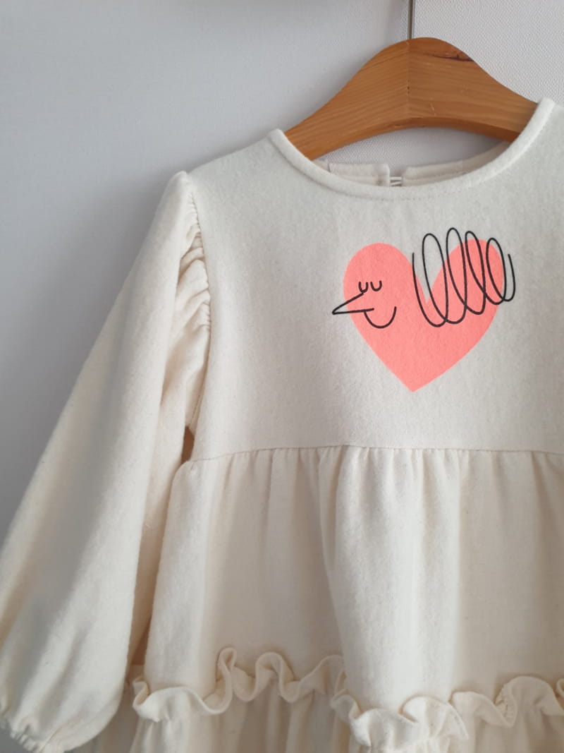 ECLAIR - Korean Children Fashion - #Kfashion4kids - Heart One-piece - 3
