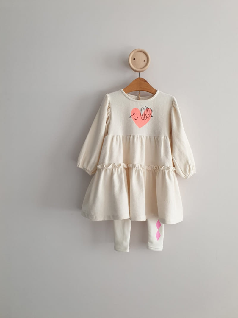 ECLAIR - Korean Children Fashion - #Kfashion4kids - Heart One-piece - 5
