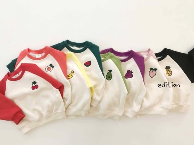 EDITION - Korean Children Fashion - #Kfashion4kids - Fruit Bookle Top Bottom Set - 2