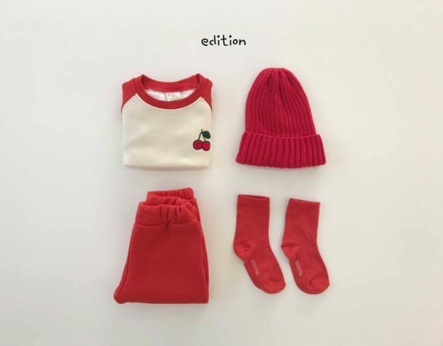 EDITION - Korean Children Fashion - #Kfashion4kids - Fruit Bookle Top Bottom Set - 3