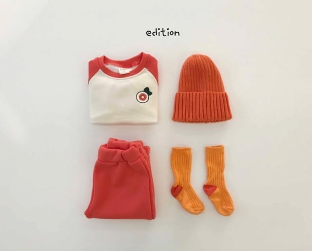 EDITION - Korean Children Fashion - #Kfashion4kids - Fruit Bookle Top Bottom Set - 8