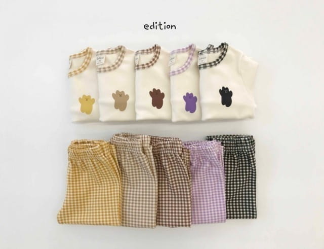 EDITION - Korean Children Fashion - #Kfashion4kids - Small Bear Check Easywear
