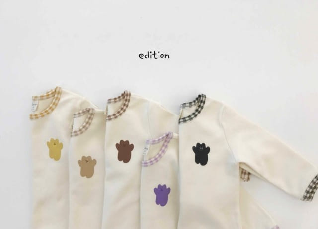 EDITION - Korean Children Fashion - #Kfashion4kids - Small Bear Check Easywear - 6