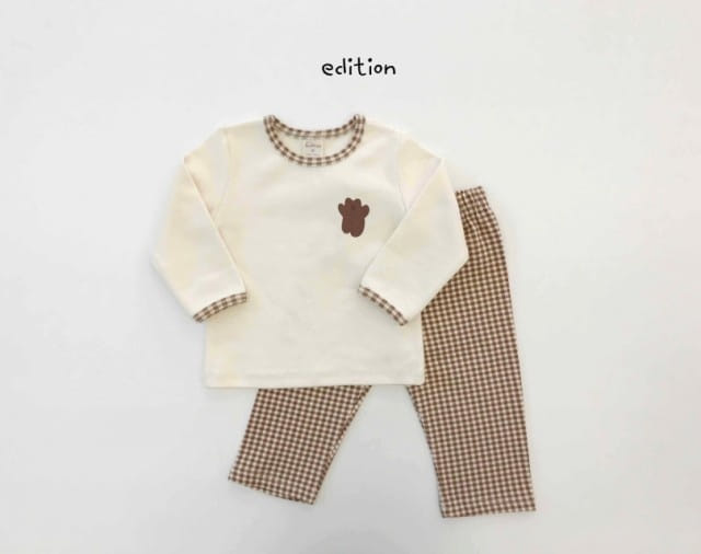 EDITION - Korean Children Fashion - #Kfashion4kids - Small Bear Check Easywear - 8