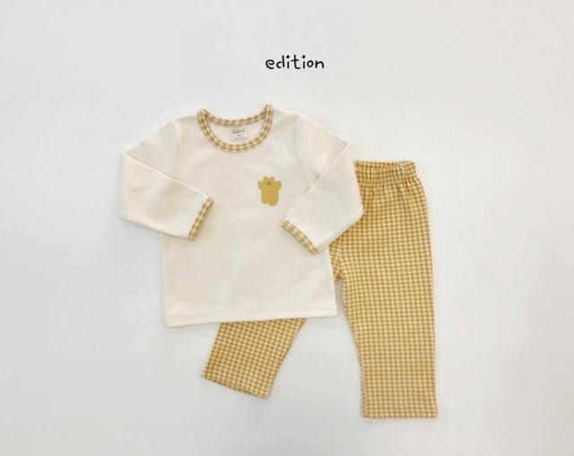 EDITION - Korean Children Fashion - #Kfashion4kids - Small Bear Check Easywear - 9
