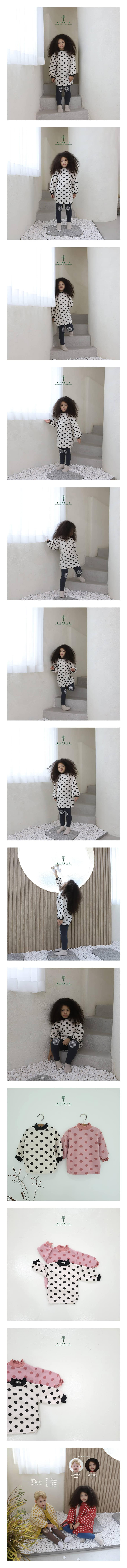 EEPPLE - Korean Children Fashion - #Kfashion4kids - Banding Dot One-piece