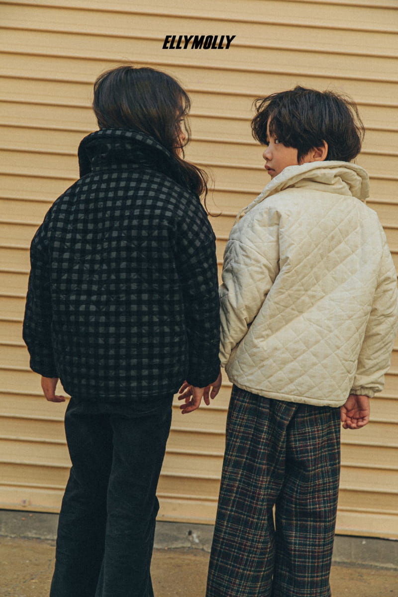 ELLYMOLLY - Korean Children Fashion - #Kfashion4kids - Quilting Short Padding - 5