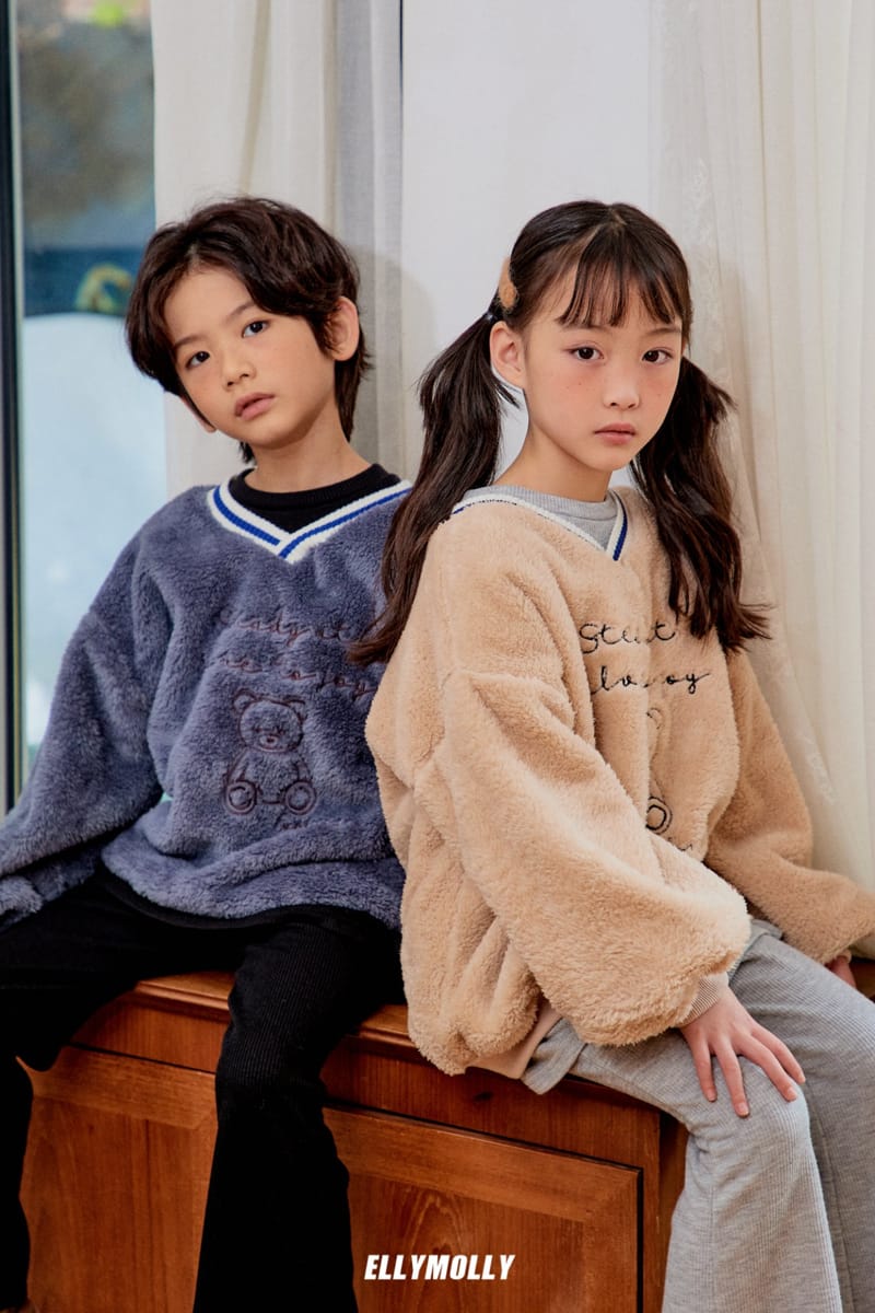 ELLYMOLLY - Korean Children Fashion - #Kfashion4kids - Dumble Bear Sweatshirt