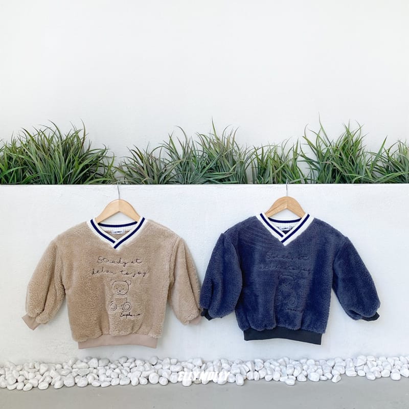 ELLYMOLLY - Korean Children Fashion - #Kfashion4kids - Dumble Bear Sweatshirt - 12