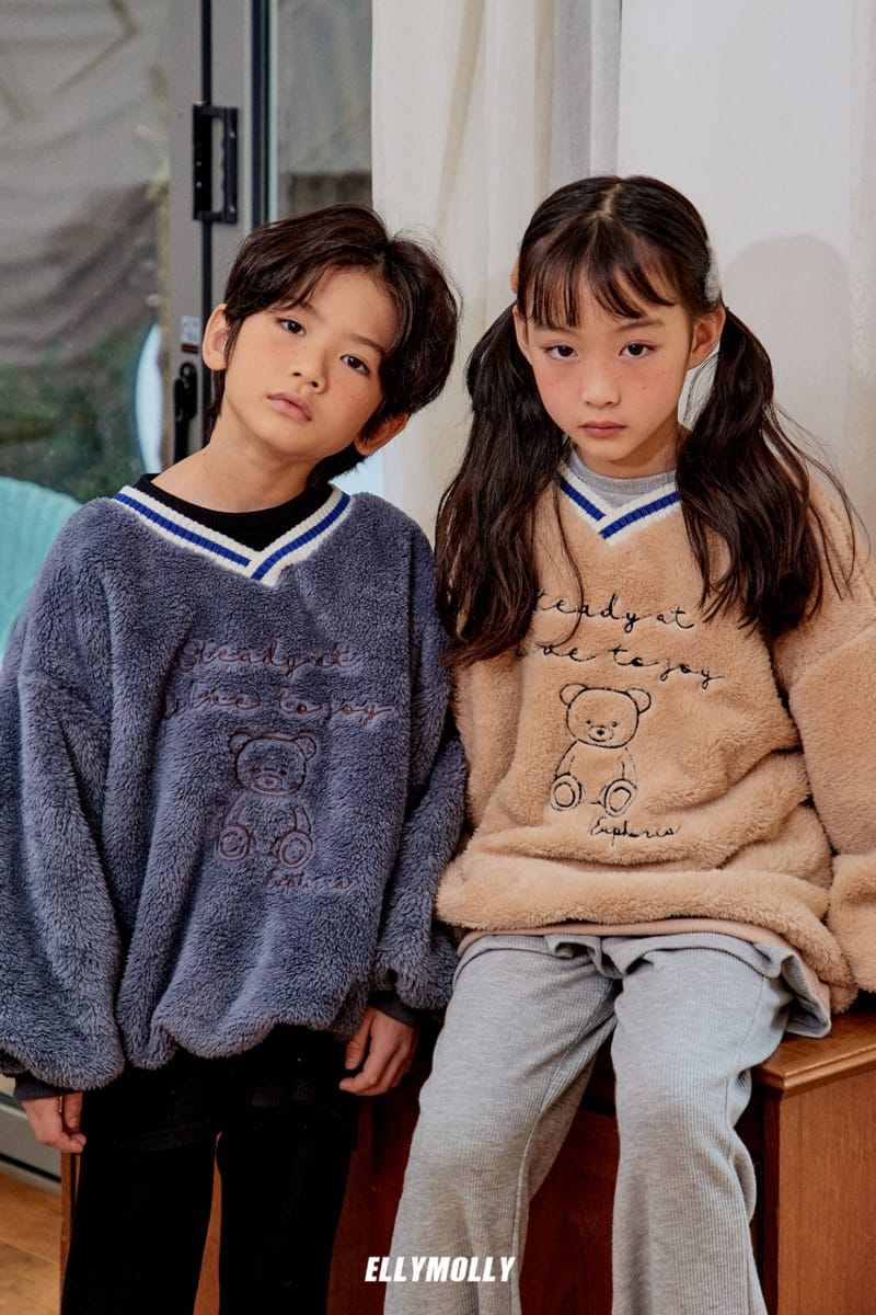 ELLYMOLLY - Korean Children Fashion - #Kfashion4kids - Dumble Bear Sweatshirt - 5