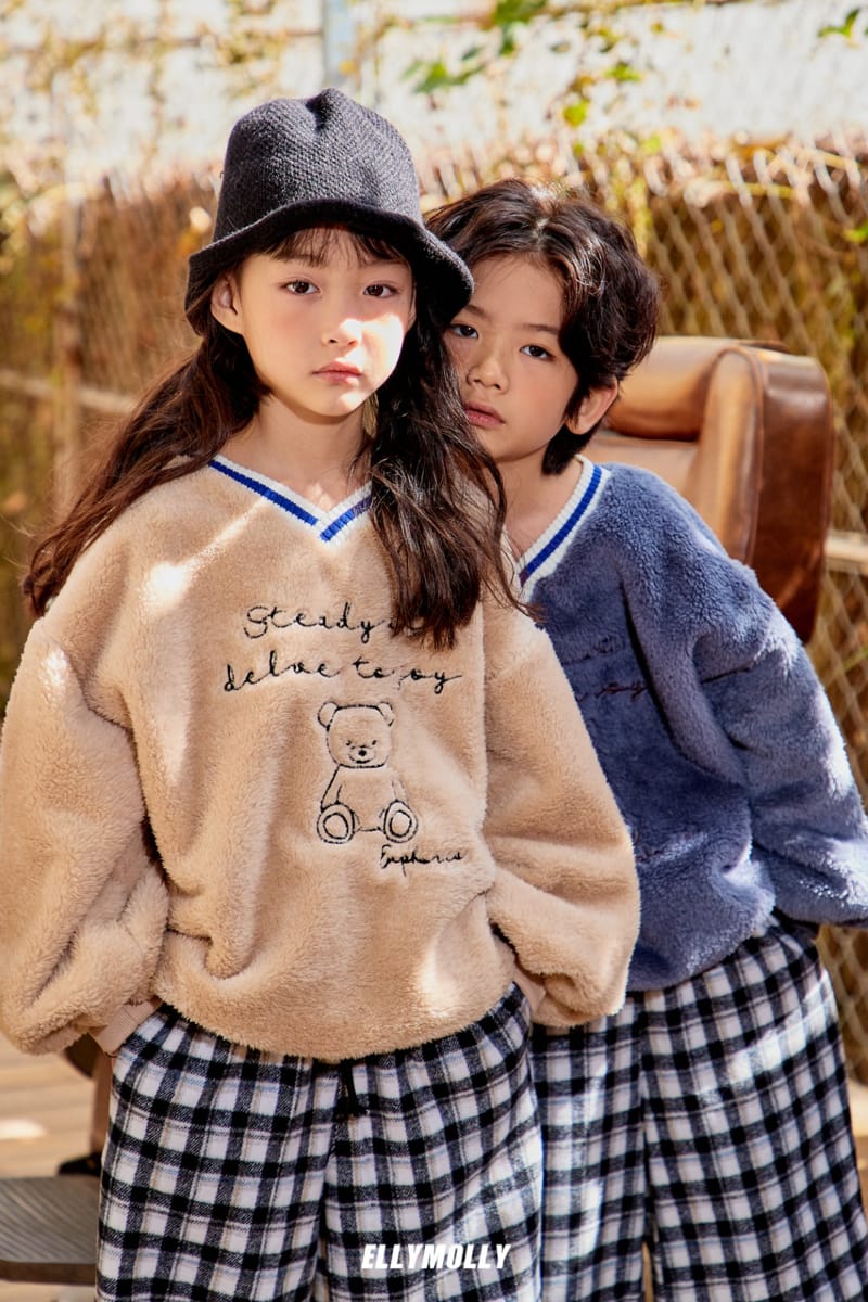 ELLYMOLLY - Korean Children Fashion - #Kfashion4kids - Dumble Bear Sweatshirt - 8