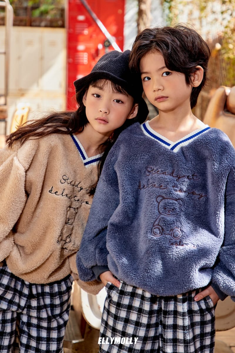 ELLYMOLLY - Korean Children Fashion - #Kfashion4kids - Dumble Bear Sweatshirt - 9